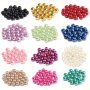 600/360/120pcs 4/6/8mm ABS Colored Loose Perforated Beads For Jewelry Making DIY Fashion Bracelet Necklace Earrings Clothing Sewing Accessories Small Business Supplies