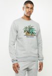 Mellow Leopard Basic Sweat - Dirty Grey