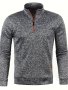 Autumn And Winter Men's Neckline Zipper Sweater Sleeve Light Fleece Stylish Top Sweater Coat