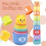 Random Colors Puzzle Early Education Stacking Cup Rainbow Tower Toy Ring Cup Stacking Fun Toy Beach Toys Festival Gifts Birthday Gifts Christmas Halloween Gift