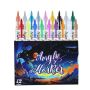 12 Colors Automatic Ink Control Acrylic Paint Marker Set - Soft Brush Tip