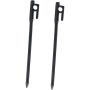 2 Heavy Duty Cast Iron Camping Pegs Tent Stakes 20CM Metal Ground