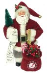 Santa's Workshop 12" Alabama University Santa Red ALC031