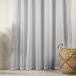 Capri Eyelet Sheer Curtain - Silver - 270X255CM