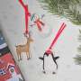 Merry Little Christmas Gift Tags And Ribbon
