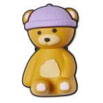 Teddy Bear With Beanie Jibbitz - Multi Osfa