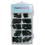 Falke False Nail Full Set 100 Pack - Black