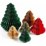 6PCS Paper Christmas Tree Decor Honeycomb Trees Table Centerpiece