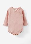Cotton On Organic Rib Knit Cross Over Tie Bubbysuit - Zephyr