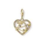 Charm Pendant Cupids Arrow Gold