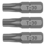 - Bit TX30 25MM 1 4 Hex Drive 3 Pieces - TX2503003