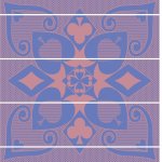 Khotso - Cards Cobalt pink natural - 110 X 130 Cm MINI