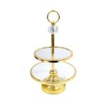 2 Tier Cupcake Stand Gold