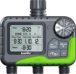 Wireless Digital 3-ZONE Irrigation Timer Male female Automatic Control Valve