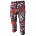 Funky 3 4 Leggings - Mosaic - Ladies S - 32