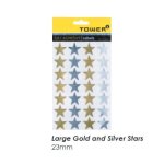 Tower Large Stars Silver gold