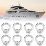 Stainless Steel Eye Nuts 8PCS Outdoor Lifting Tools With High Load Capacity For Ocean Industry Yachts Motor Boats Assault Ships