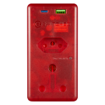 Switched High Surge Multi Adaptor With USB + Type C PD20W - SWD-8507-20W