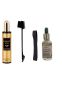 Hair Essence Spray Black Elastic Band Edge Control Brush & Hair Oil