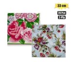 Serviettes 2PLY 33CM 20PC Peonies Marketplace Brits Bros