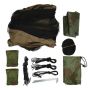 Army Green Hammock Canopy Set Waterproof Sun-proof For Camping Hiking