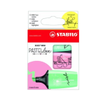 Stabilo Boss MINI Pastellove Highlighter: Pastel Assorted Turquoise Mint Pink Box 3S