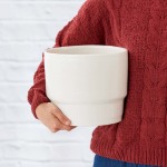 Flo Planter - Coconut Milk White - 21CM