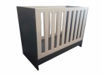 Dark Grey Or Black & White Cot Stylish Nursery Essential
