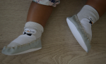 Snug On Moccasins Grey Penguin 12-18 Months