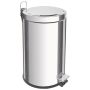 1 Million Cycle Steps Warranty Stainless Steel Trash Bin 12LT