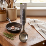 Stainless Steel Speckled Handle Serving Ladle