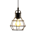 Emma Wire Pendant - White Textured