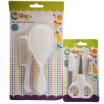 Cooey - Baby's Manicure Set And Soft Grip Brush & Comb Combo