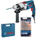 Bosch - Impact Drill Gsb 19-2 Re And Alpen Masonry Drill Bit Set 8PIECE