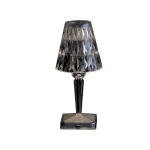 Cristallo Dimmable Rechargeable Table Lamp - Colour Changing - Clear