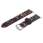Kd Silicone Apple Watch Strap For 38 40MM S m l Camo Black & Red