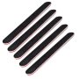 Nail File 5 Pcs Double Sided 100/180 Grit Nail Files Nail Buffering Files Emery Board Black Manicure Pedicure Tool