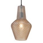 Milano Glass Pendant Light Small - Amber
