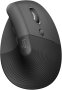 Logitech Lift Vertical Ergonomic Mouse - Graphite / Black - 2.4GHZ/BT - N/a - EMEA-914 - On+offline B2C
