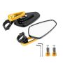 Pteanecay Bicycle Handlebar Reflector Rear View Mirror Adjustable Rotatable Mirror Electric Scooter For Gt/pro Yellow