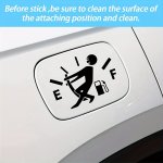 1PC Fun Car Stickers Decal Fuel Volume Empty Sticker Suitable For Cars Trucks Motorcycles Suv