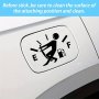 1PC Fun Car Stickers Decal Fuel Volume Empty Sticker Suitable For Cars Trucks Motorcycles Suv