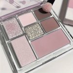 7 Colors Eyeshadow Palette Brown Pinkish And Coffee Color Eyeshadow Low Saturated Blush Highlighter Makeup Palette Sparkle Glitt