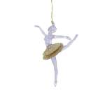 Plastic Ballerina With Leg In The Air And A Tutu 3X14X14CM