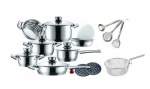 Smte 21-PIECE Limited Edition Stainless Steel Induction Ready Cookware Set With Keychain