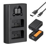 K&f Concept Dual EN-EL25 1600MAH Batteries + Charger For Nikon