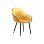 Vividitto - Decorotika Velvet Dining Chair - Mustard