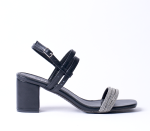 Block Heeled Sandal - 7 Black