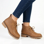 Madison Ladies Low Ankle Boot - Tan - 8