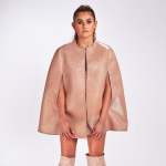Eje Arm Hole Cape Jacket - Medium Blush